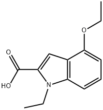 4-ethoxy-1-ethyl-1H-indole-2-carboxylic acid Structure