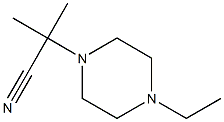 2-(4-ethylpiperazin-1-yl)-2-methylpropanenitrile Structure