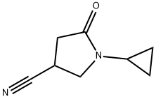 1-环丙基-5-氧亚基吡咯烷-3-甲腈,1017457-67-8,结构式