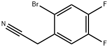 2-(2-溴-4,5-二氟苯基)乙腈, 1017581-66-6, 结构式
