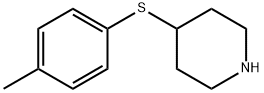 4-[(4-methylphenyl)thio]piperidine Structure