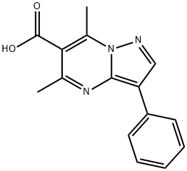 5,7-Dimethyl-3-phenylpyrazolo[1,5-a]pyrimidine-6-carboxylic acid Struktur