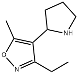 3-ethyl-5-methyl-4-pyrrolidin-2-ylisoxazole Structure