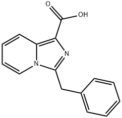 3-苄基咪唑并[1,5-A]吡啶-1-羧酸, 1018517-02-6, 结构式