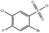 2-Bromo-5-chloro-4-fluorobenzenesulfonyl chloride,1019018-84-8,结构式