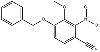 4-(benzyloxy)-3-methoxy-2-nitrobenzonitrile Struktur