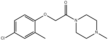 1-[(4-chloro-2-methylphenoxy)acetyl]-4-methylpiperazine,101991-85-9,结构式