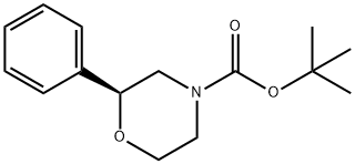 (S)-tert-butyl 2-phenylmorpholine-4-carboxylate Struktur