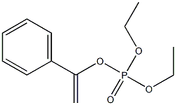 Phosphoric acid, diethyl 1-phenylethenyl ester 化学構造式