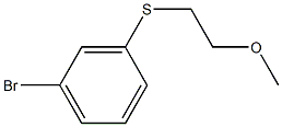 1021169-59-4 1-bromo-3-(2-methoxyethylsulfanyl)benzene