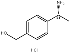 [4-[(1R)-1-aminoethyl]phenyl]methanol:hydrochloride 化学構造式