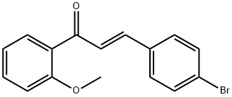 (2E)-3-(4-bromophenyl)-1-(2-methoxyphenyl)prop-2-en-1-one Structure