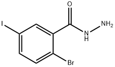 2-bromo-5-iodobenzohydrazide Structure