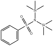 Benzenesulfonamide, N,N-bis(trimethylsilyl)- Structure