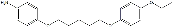 Benzenamine,4-[[5-(4-ethoxyphenoxy)pentyl]oxy]- Struktur