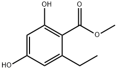 2,4-二羟基-6-乙基-苯甲酸甲酯,102342-60-9,结构式