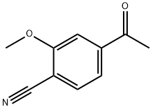 Benzonitrile, 4-acetyl-2-methoxy- Structure