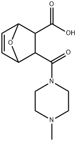 2-(4-methylpiperazine-1-carbonyl)-7-oxabicyclo[2.2.1]hept-5-ene-3-carboxylic acid Structure