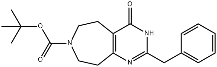 TERT-BUTYL 2-BENZYL-4-OXO-5,6,8,9-TETRAHYDRO-3H-PYRIMIDO[4,5-D]AZEPINE-7(4H)-CARBOXYLATE Structure