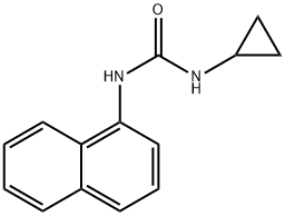 Urea,N-cyclopropyl-N'-1-naphthalenyl- Structure