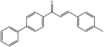 (2E)-1-{[1,1-biphenyl]-4-yl}-3-(4-methylphenyl)prop-2-en-1-one, 102692-36-4, 结构式