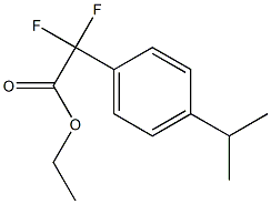 Ethyl-2,2-difluoro-2-(4-isopropylphenyl)acetate Struktur