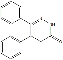 3(2H)-Pyridazinone,4,5-dihydro-5,6-diphenyl- Struktur