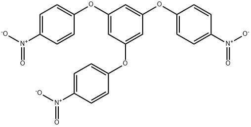 1,3,5-トリス(4-ニトロフェノキシ)ベンゼン 化学構造式
