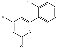 6-(2-chlorophenyl)-4-hydroxy-2H-pyran-2-one Struktur