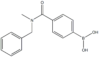 (4-(Benzyl(methyl)carbamoyl)phenyl)boronic acid Struktur