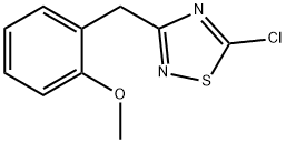 5-chloro-3-[(2-methoxyphenyl)methyl]-1,2,4-thiadiazole, 1029718-71-5, 结构式