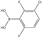 3-CHLORO-2,6-DIFLUOROPHENYLBORONIC ACID 结构式