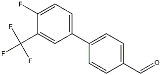 4-[4-fluoro-3-(trifluoromethyl)phenyl]benzaldehyde 化学構造式