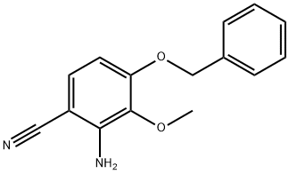 2-amino-4-(benzyloxy)-3-methoxybenzonitrile Struktur