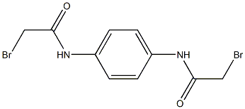 N,N'-(1,4-亚苯基)双(2-溴乙酰胺) 结构式