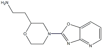 2-[4-([1,3]oxazolo[4,5-b]pyridin-2-yl)morpholin-2-yl]ethanamine Structure