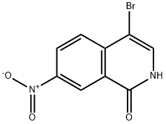4-BROMO-7-NITROISOQUINOLIN-1(2H)-ONE 化学構造式
