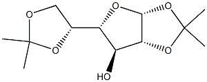 (3AR,5R,6S,6AR)-5-((R)-2,2-二甲基-1,3-二氧戊环-4-基)-2,2-二甲基四氢呋喃[2,3-D][1,3]二氧杂环-6-醇,10368-86-2,结构式