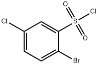 2-Bromo-5-chlorobenzenesulfonyl chloride Structure