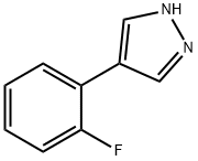 4-(2-Fluoro-phenyl)-1H-pyrazole Struktur