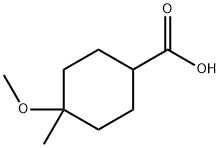 4-甲氧基-4-甲基环己烷甲酸, 1037834-27-7, 结构式