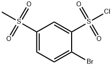 2-溴-5-甲磺酰基苯-1-磺酰氯, 1038695-53-2, 结构式