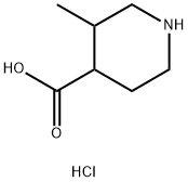 3-Methylpiperidine-4-carboxylic acid hydrochloride Structure