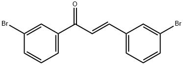 (2E)-1,3-bis(3-bromophenyl)prop-2-en-1-one Struktur