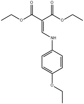 diethyl {[(4-ethoxyphenyl)amino]methylidene}propanedioate 化学構造式