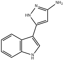 3-(1H-indol-3-yl)-1H-pyrazol-5-amine 结构式