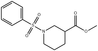 methyl 1-(phenylsulfonyl)-3-piperidinecarboxylate Structure