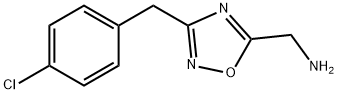 C-[3-(4-Chloro-benzyl)-[1,2,4]oxadiazol-5-yl]-methylamine,1041605-78-0,结构式