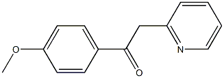 1-(4-甲氧基苯基)-2-(吡啶-2-基)乙基-1-酮,10420-97-0,结构式