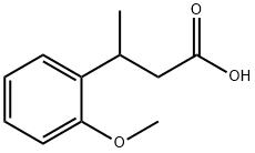 3-(2-甲氧基苯基)丁酸 结构式